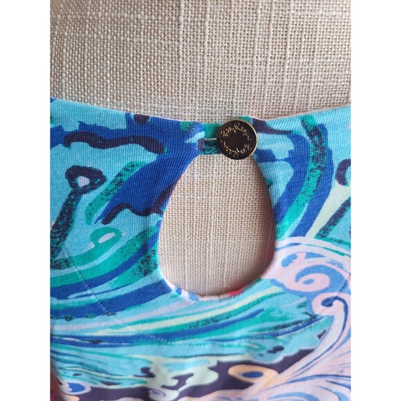 Lilly Pulitzer All that she wants Waverly Multicolor Floral 3/4 Sleeves Blouse S - Picture 6 of 8